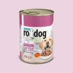 RoDog Sos İçinde Parça Etli Konserve Yetişkin Köpek Maması - Sığır Etli (5 x 400g)